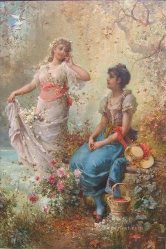 Artworks in 150 Subjects Painting - spring time Hans Zatzka beautiful woman lady